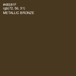 #48381F - Metallic Bronze Color Image